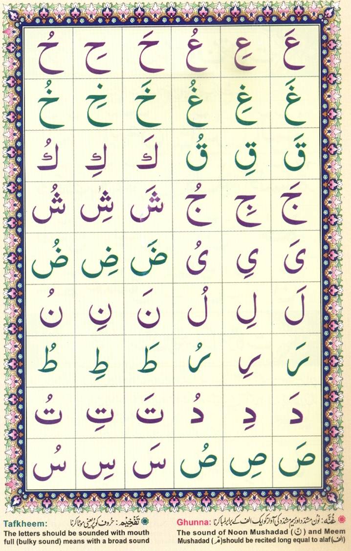 Urdu Qaida Page 6