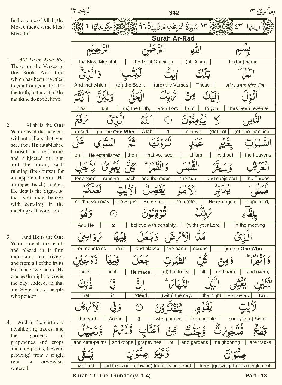 Quran English Parah 13 Page 11