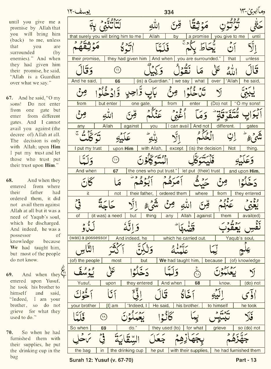 Quran English Parah 13 Page 3