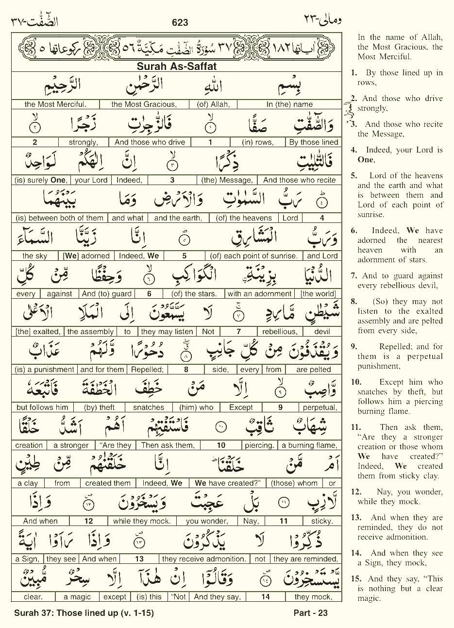 Quran English Parah 23 Page 7