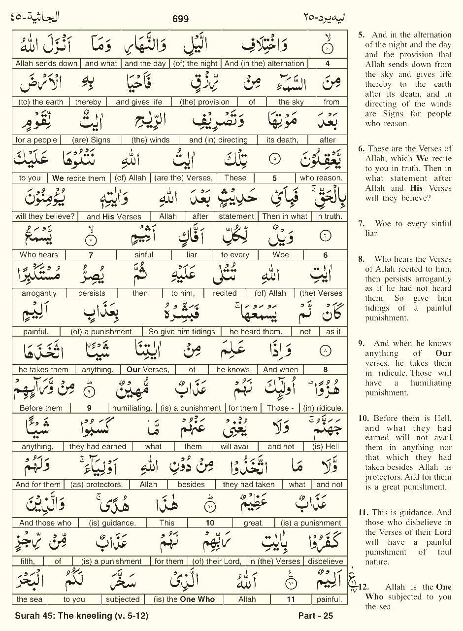 Quran English Parah 25 Page 26