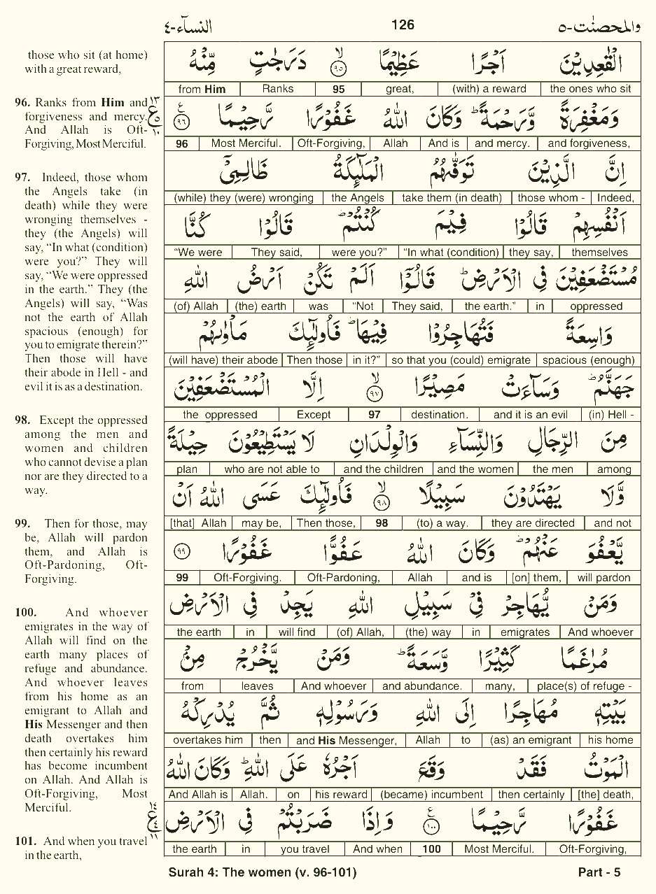 Quran English Parah 5 Page 17