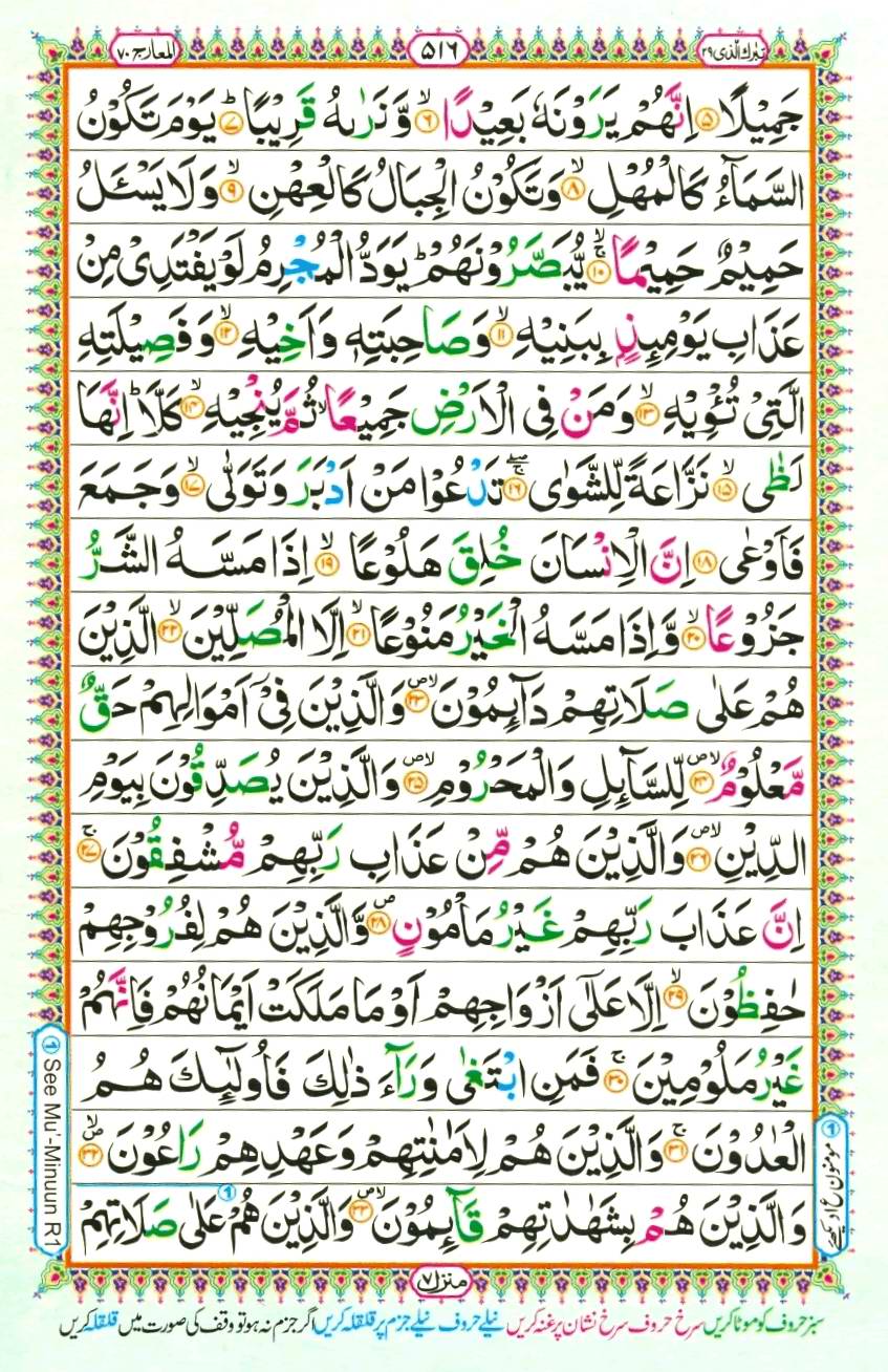 Quran Pak With Tajweed Parah 29 Page 8
