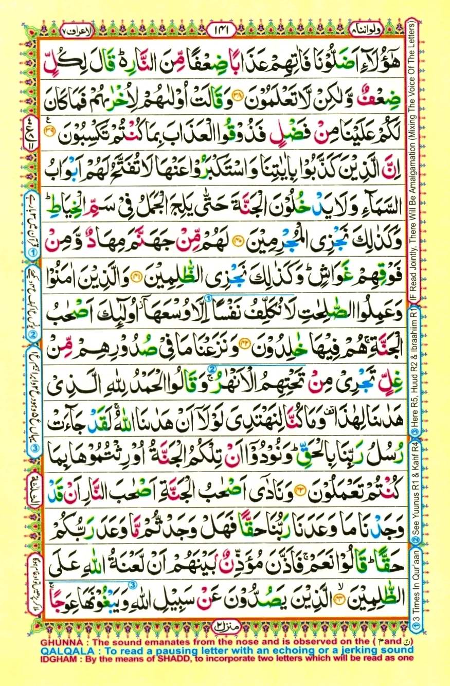 Quran Pak With Tajweed Parah 8 Page 13