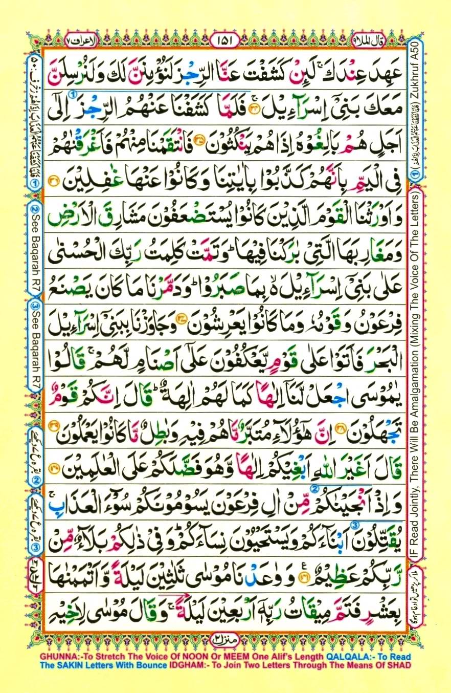 Quran Pak With Tajweed Parah 9 Page 5