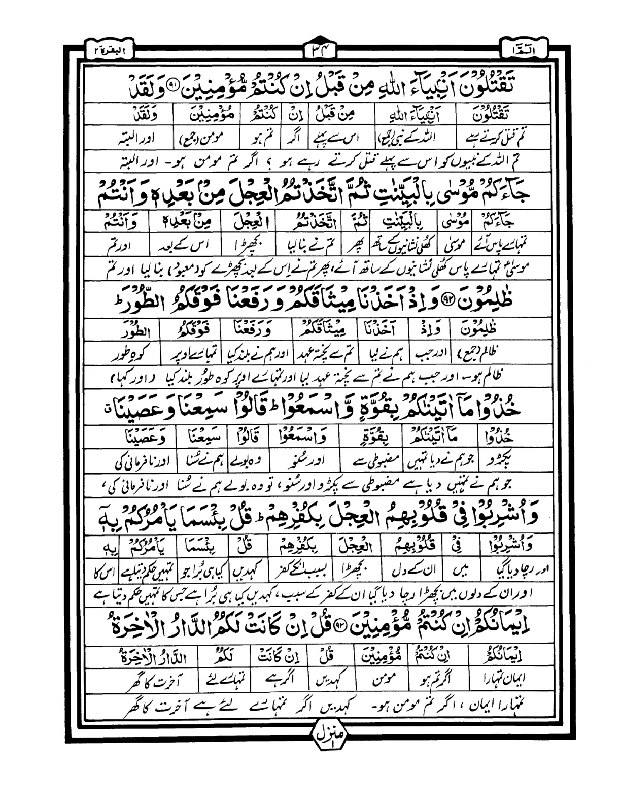 Quran Urdu Parah 1 Page 32