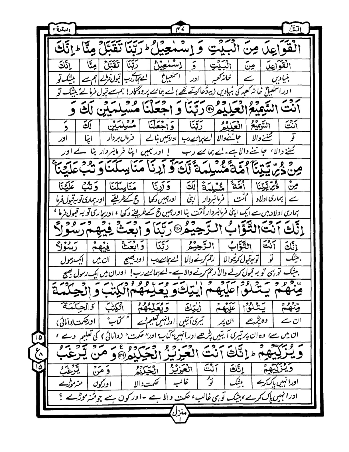 Quran Urdu Parah 1 Page 45