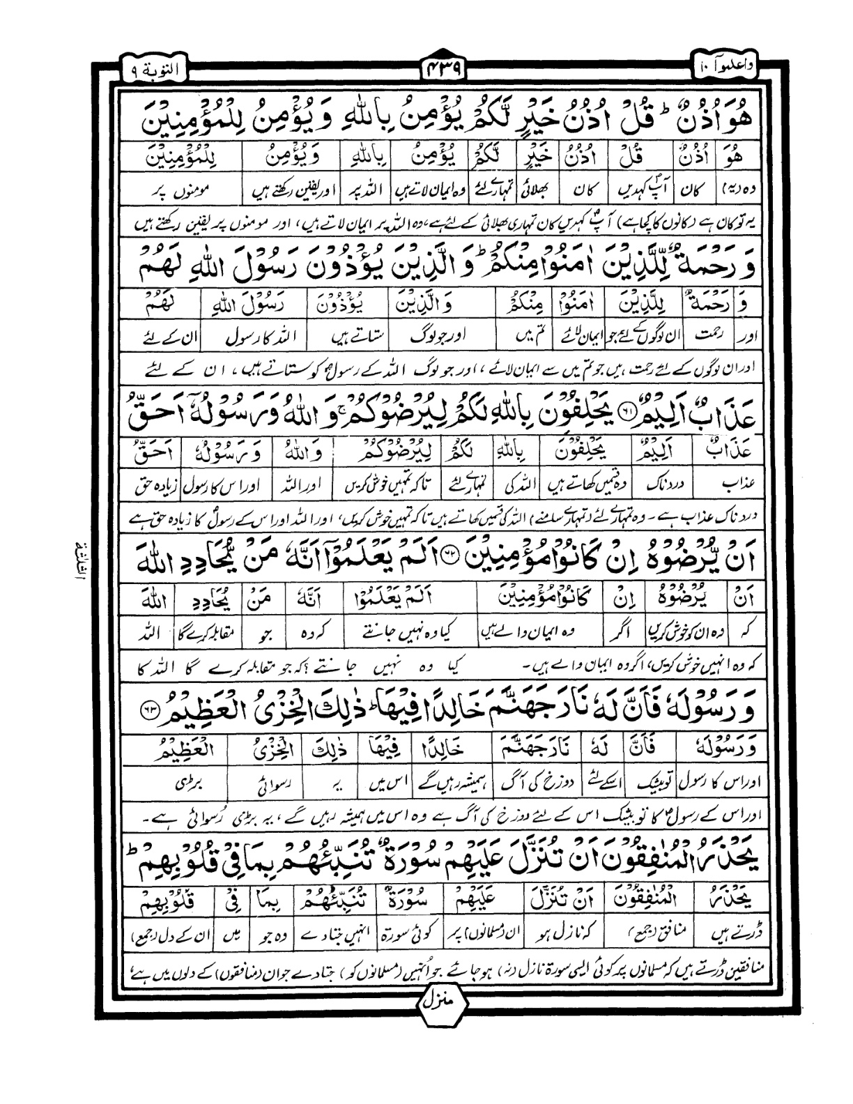 Quran Urdu Parah 10 Page 31