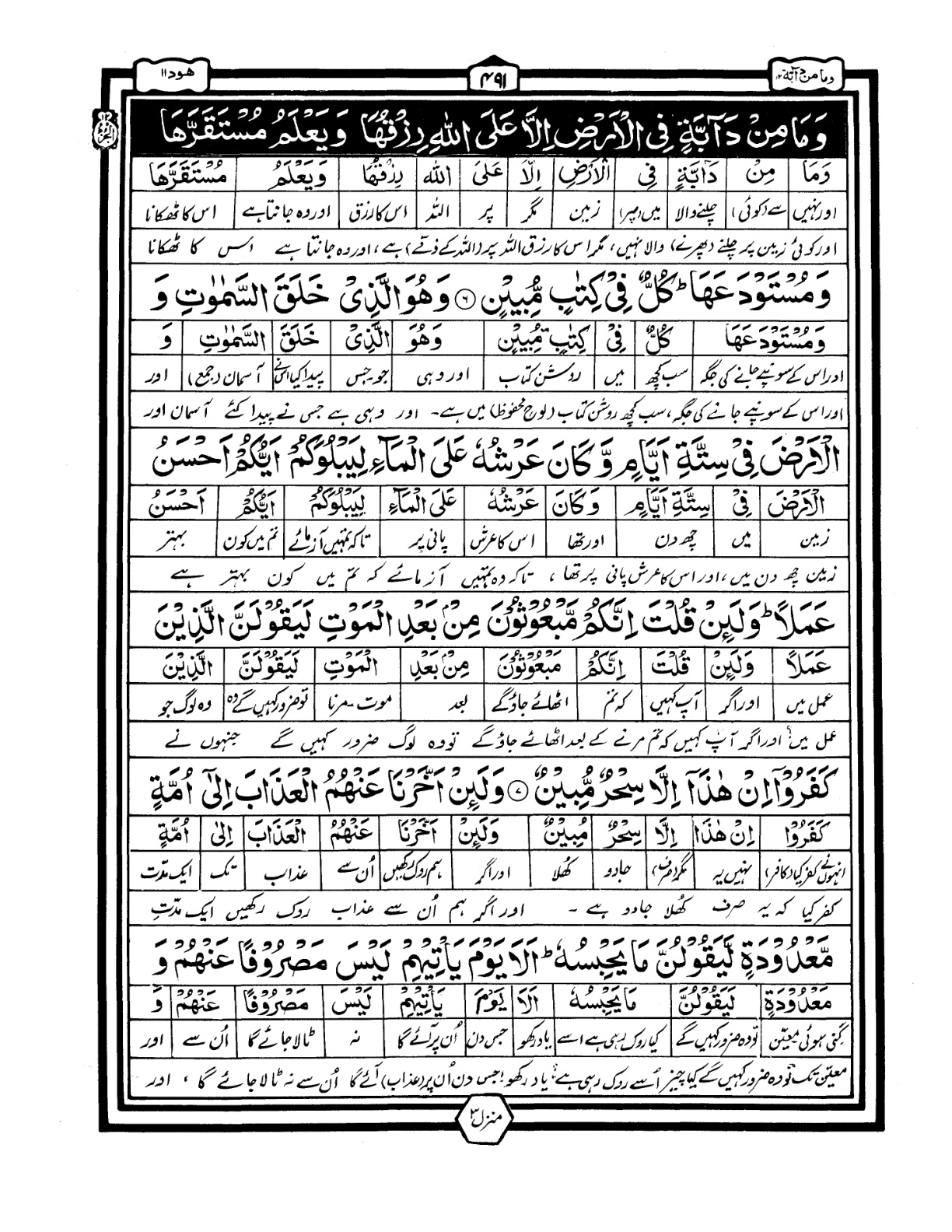 Quran Urdu Parah 12 Page 1