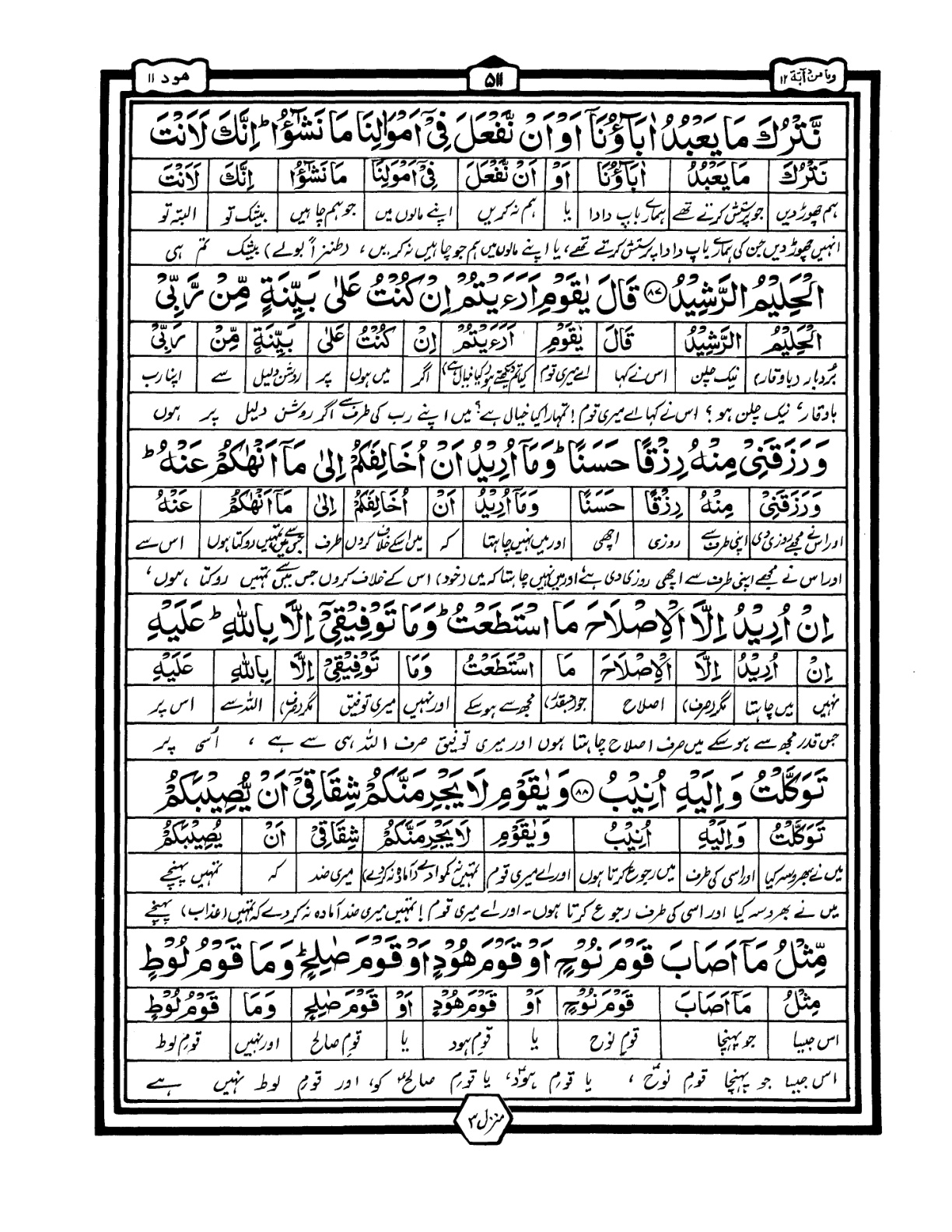 Quran Urdu Parah 12 Page 21