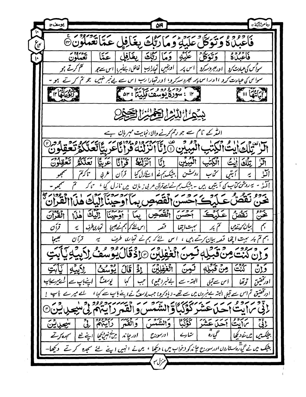 Quran Urdu Parah 12 Page 29