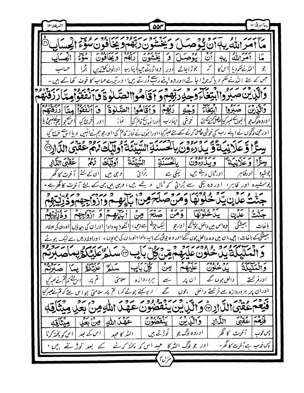 Quran Urdu Parah 13 Page 22
