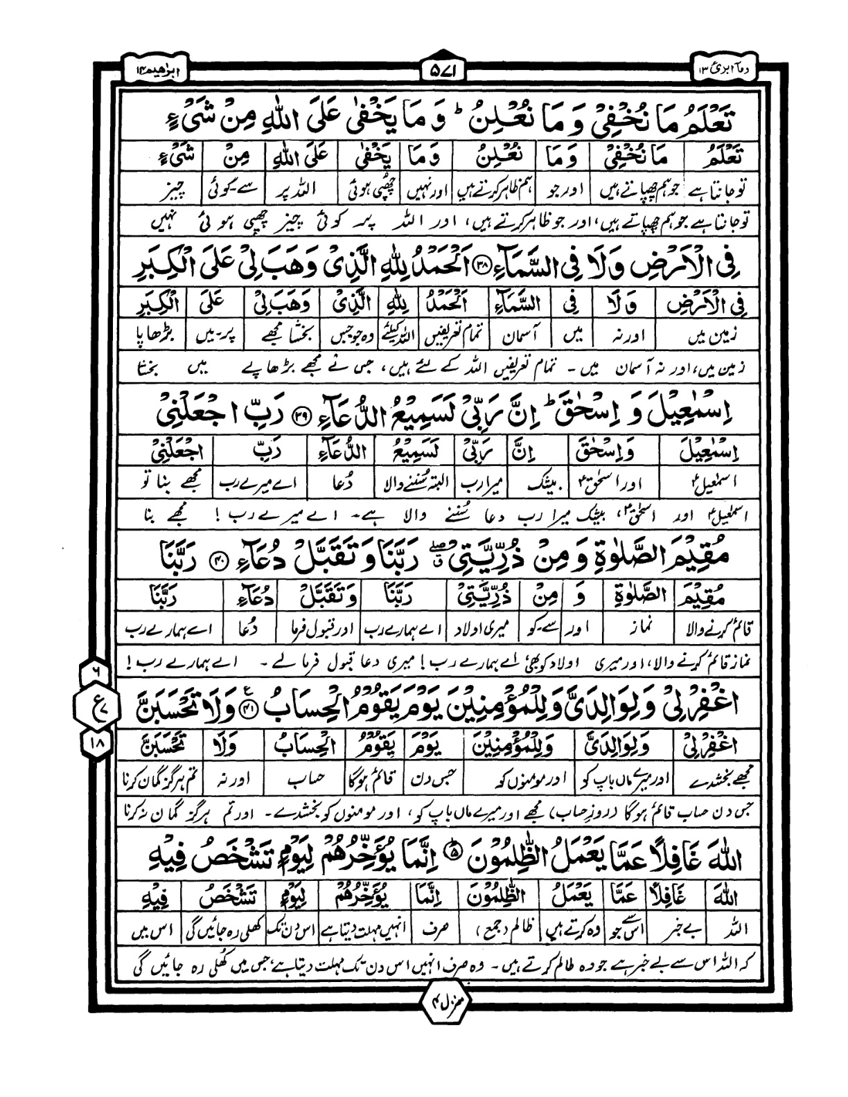 Quran Urdu Parah 13 Page 39