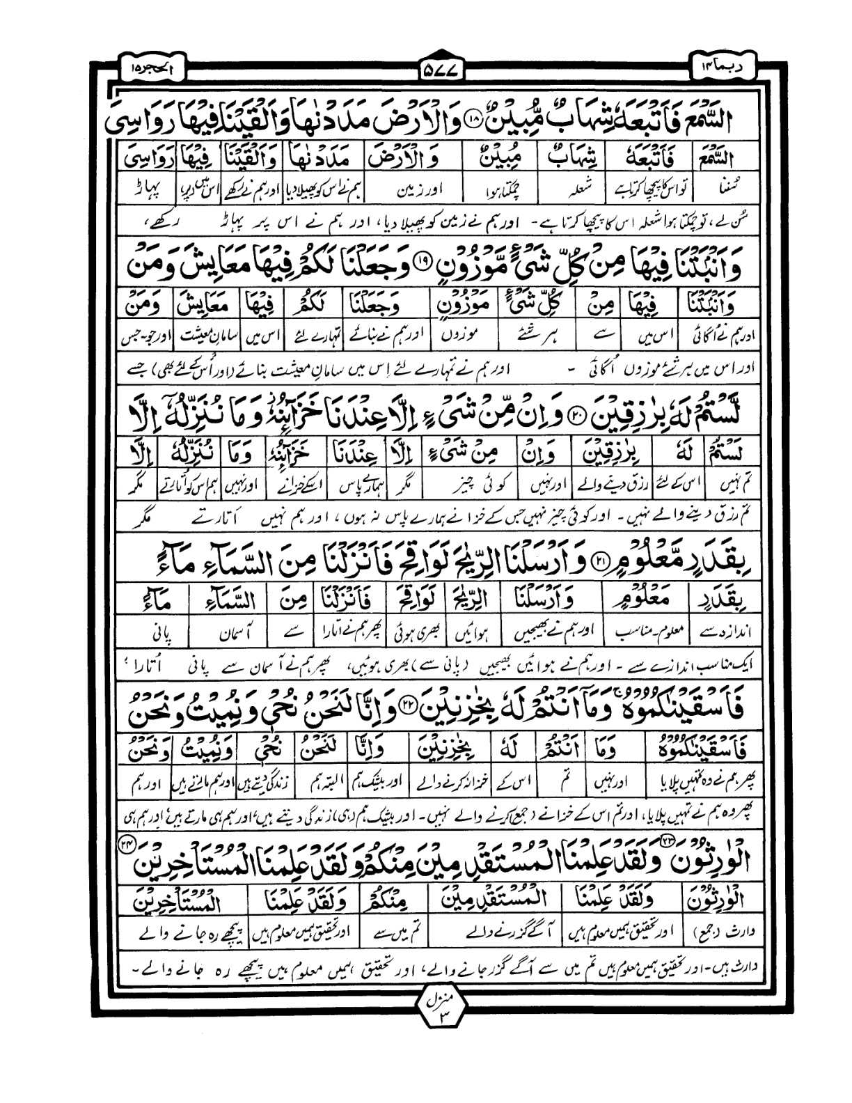 Quran Urdu Parah 14 Page 3