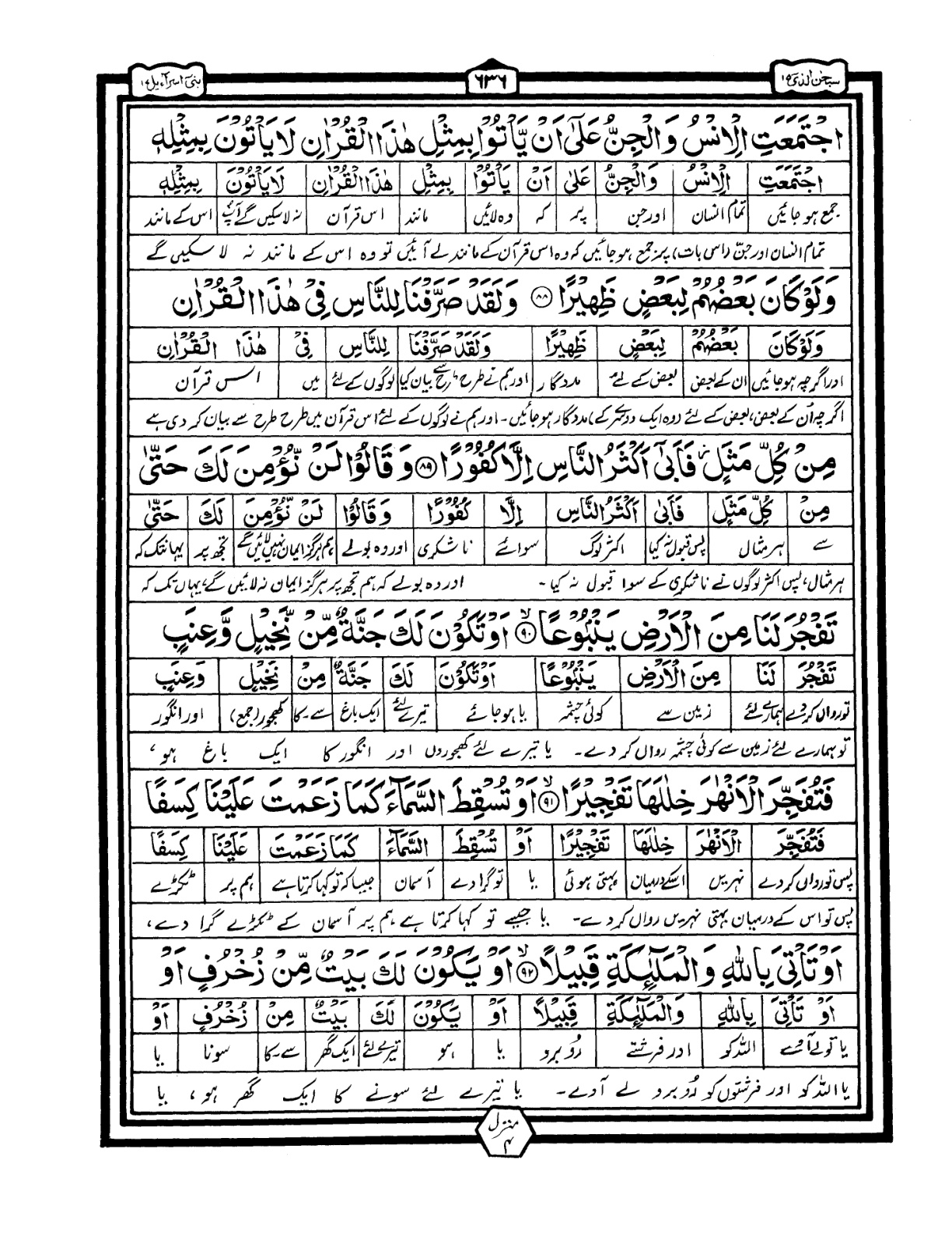 Quran Urdu Parah 15 Page 20
