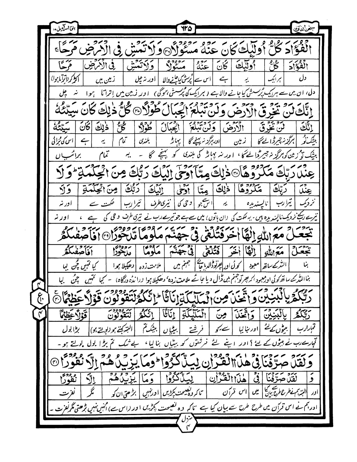 Quran Urdu Parah 15 Page 9