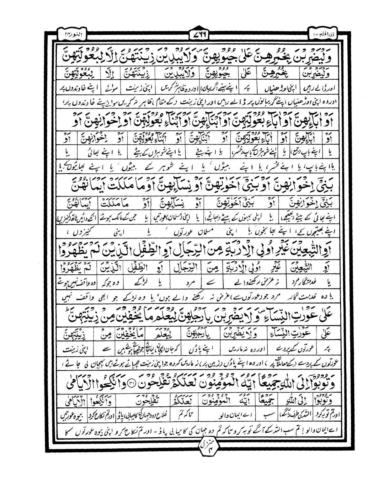 Quran Urdu Parah 18 Page 25