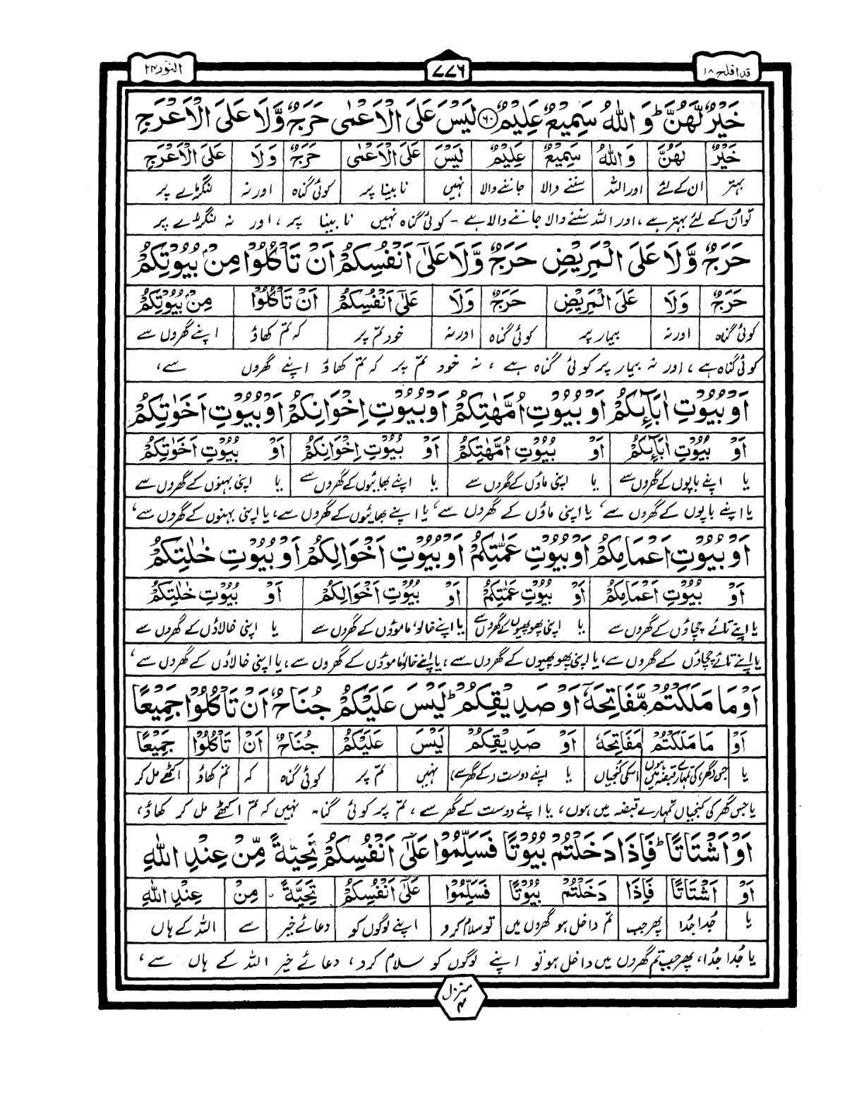 Quran Urdu Parah 18 Page 35