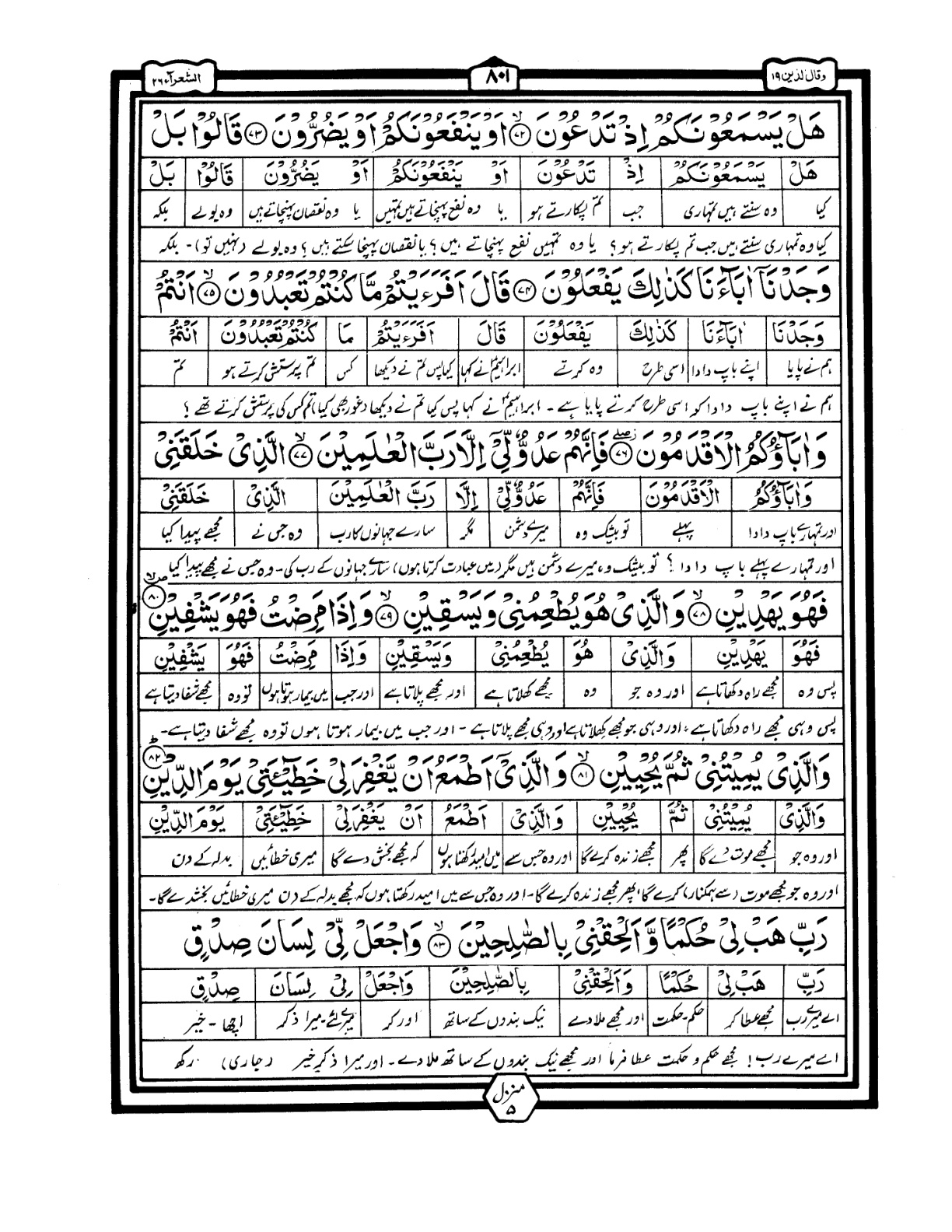 Quran Urdu Parah 19 Page 18