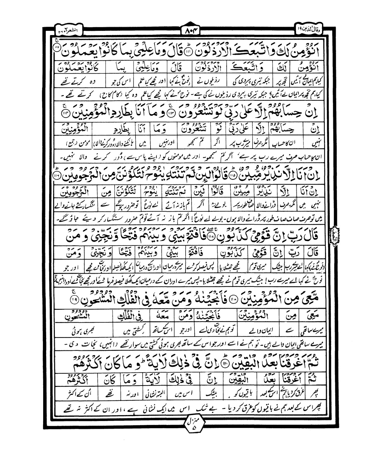 Quran Urdu Parah 19 Page 21