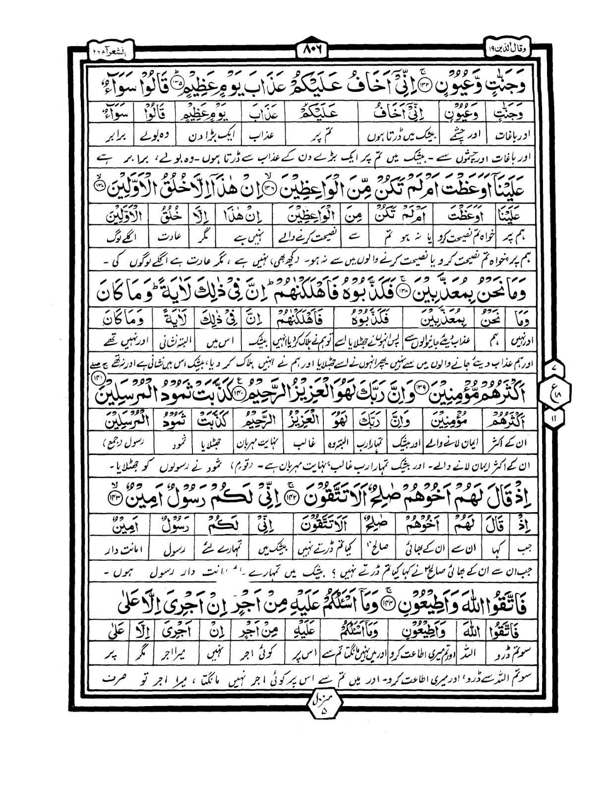Quran Urdu Parah 19 Page 23