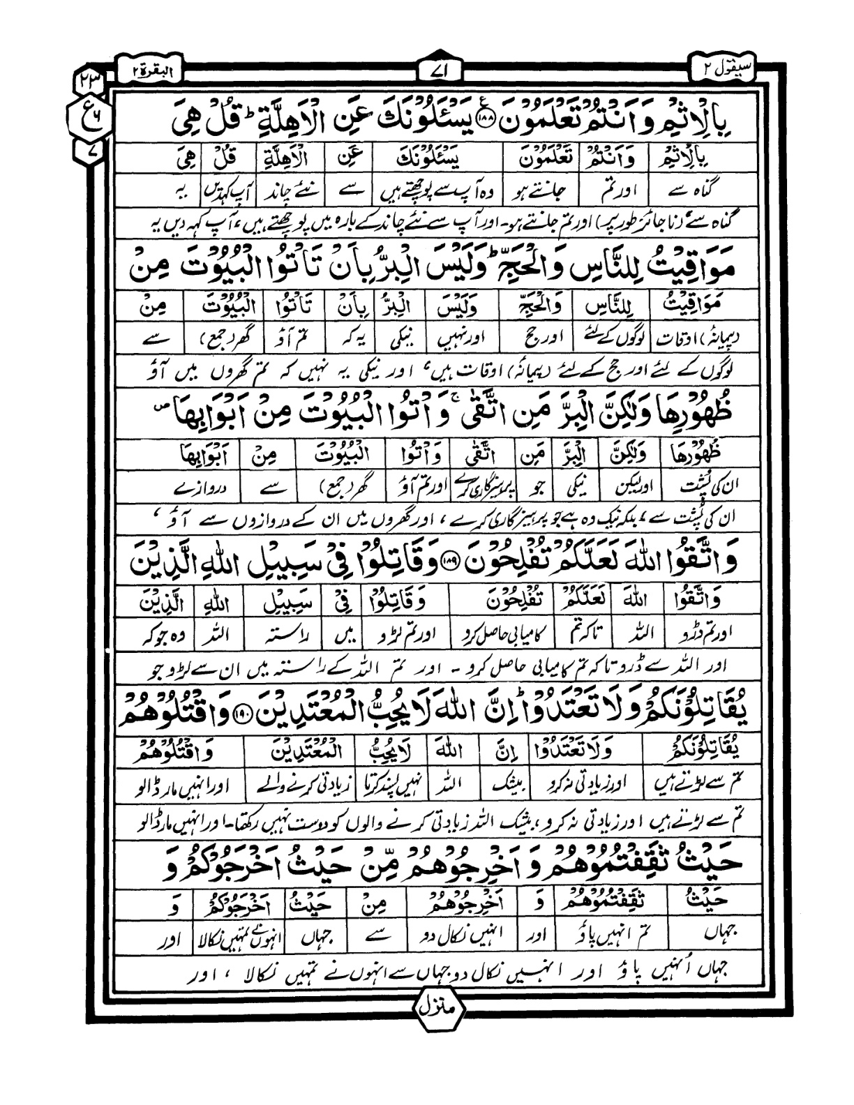 Quran Urdu Parah 2 Page 19