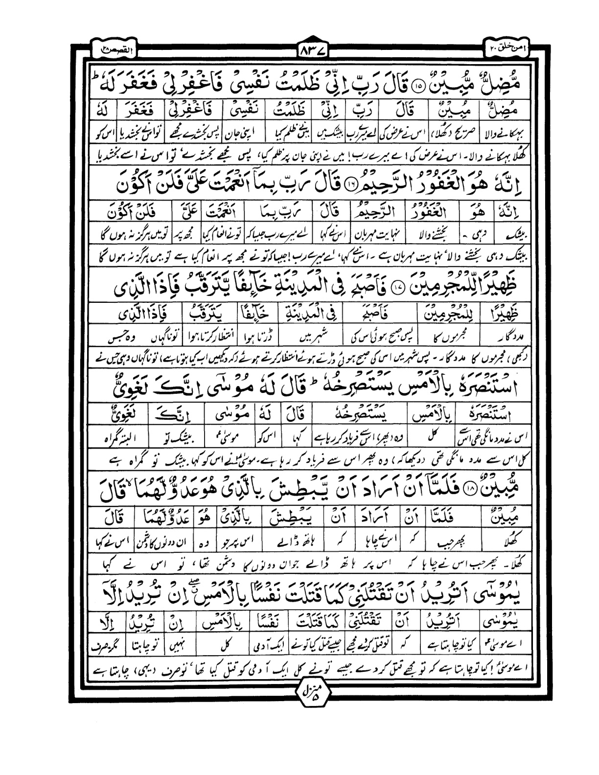 Quran Urdu Parah 20 Page 12