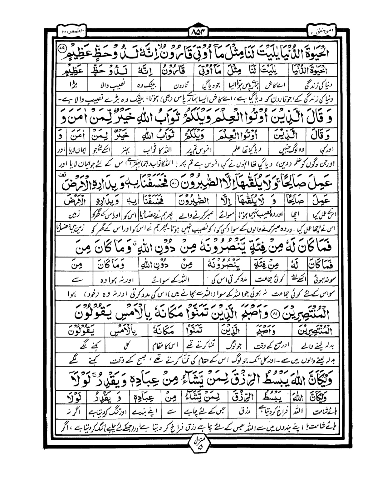 Quran Urdu Parah 20 Page 29