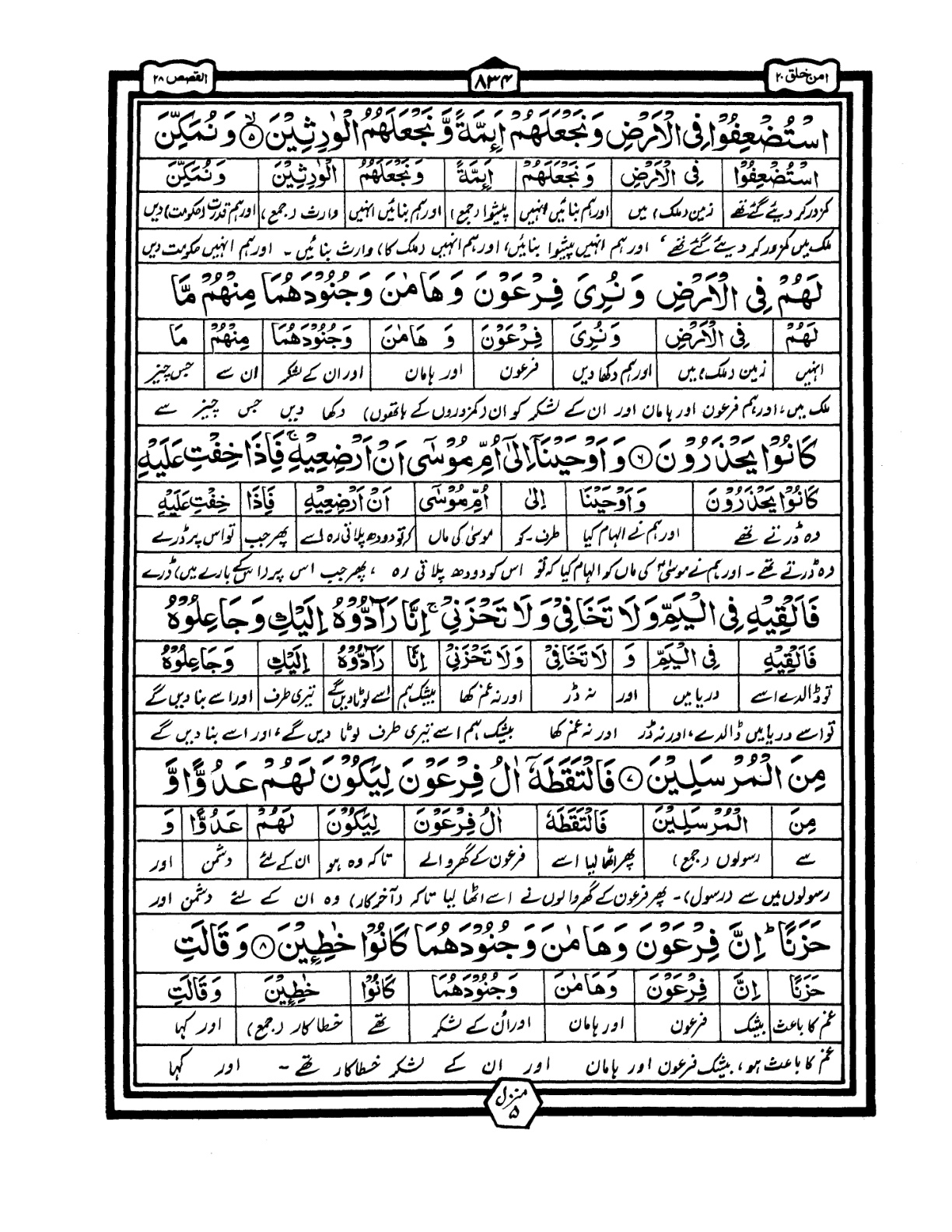 Quran Urdu Parah 20 Page 9