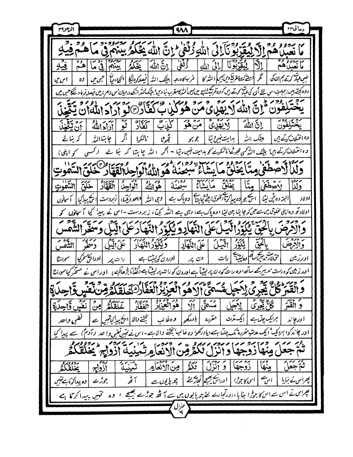 Quran Urdu Parah 23 Page 36