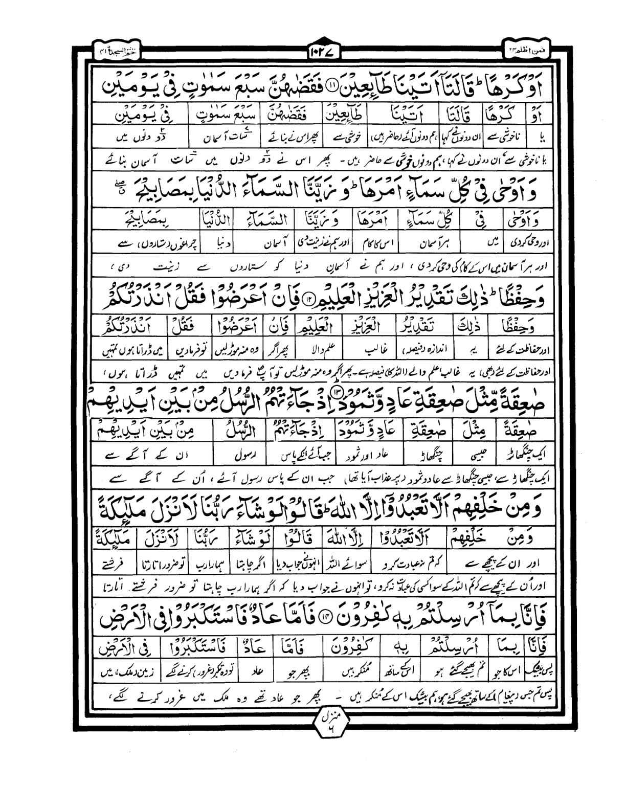 Quran Urdu Parah 24 Page 33