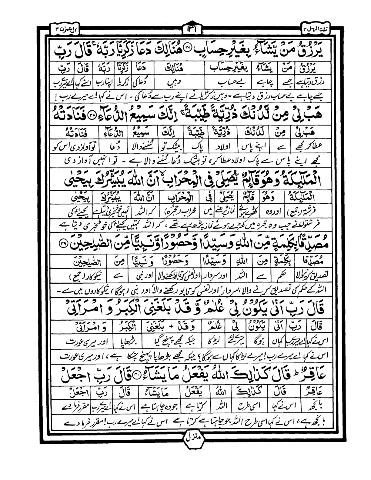 Quran Urdu Parah 3 Page 31