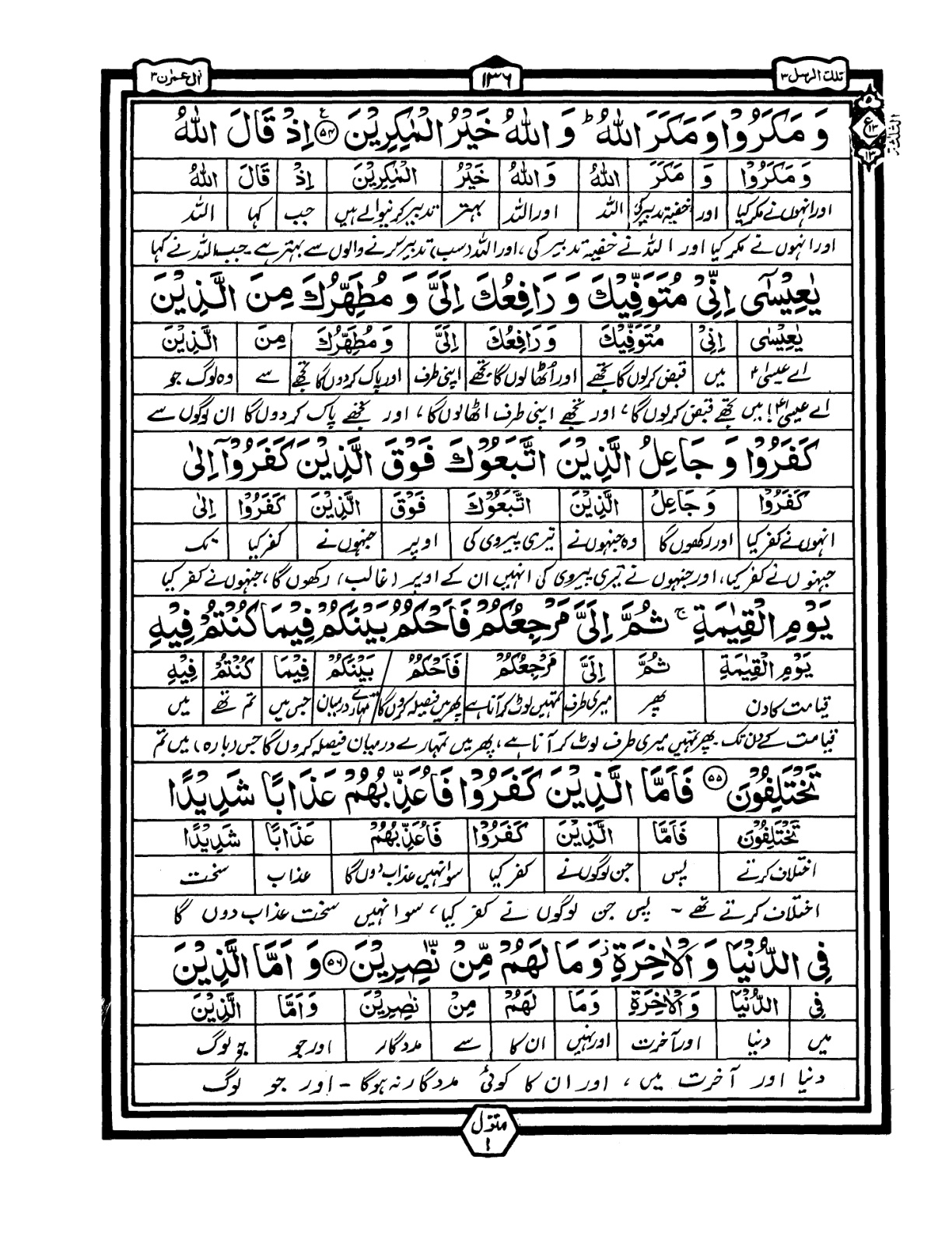 Quran Urdu Parah 3 Page 36