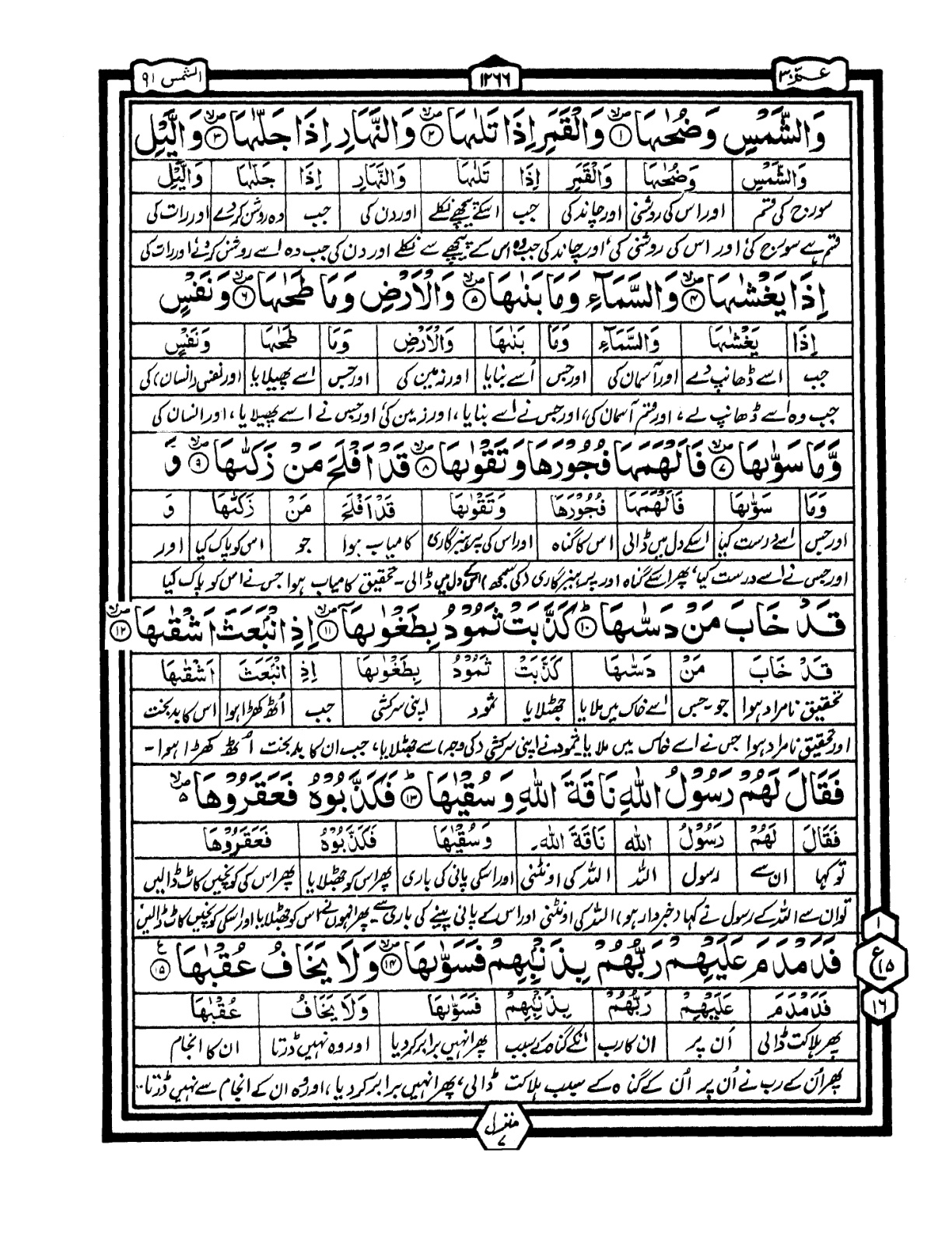 Quran Urdu Parah 30 Page 31