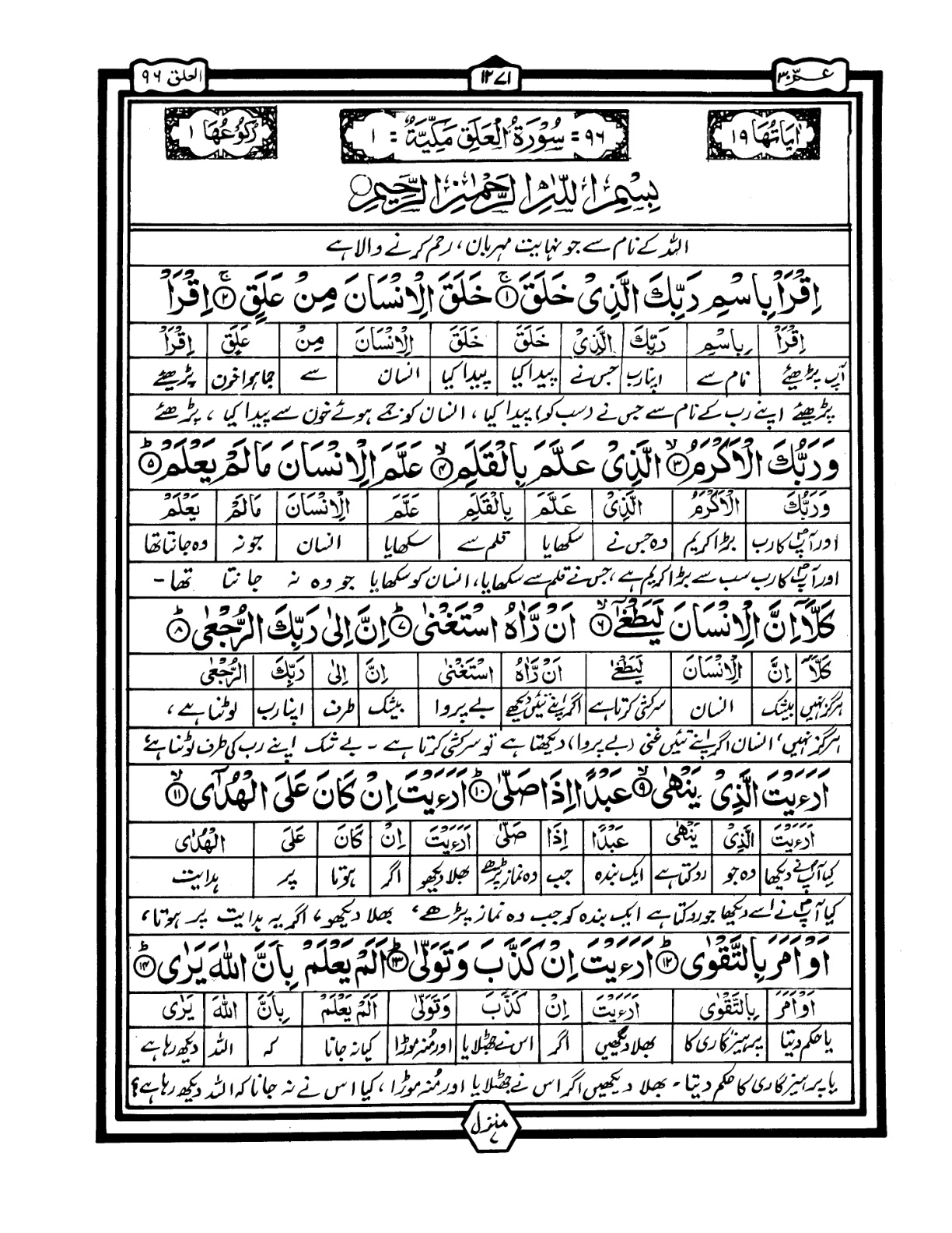 Quran Urdu Parah 30 Page 36