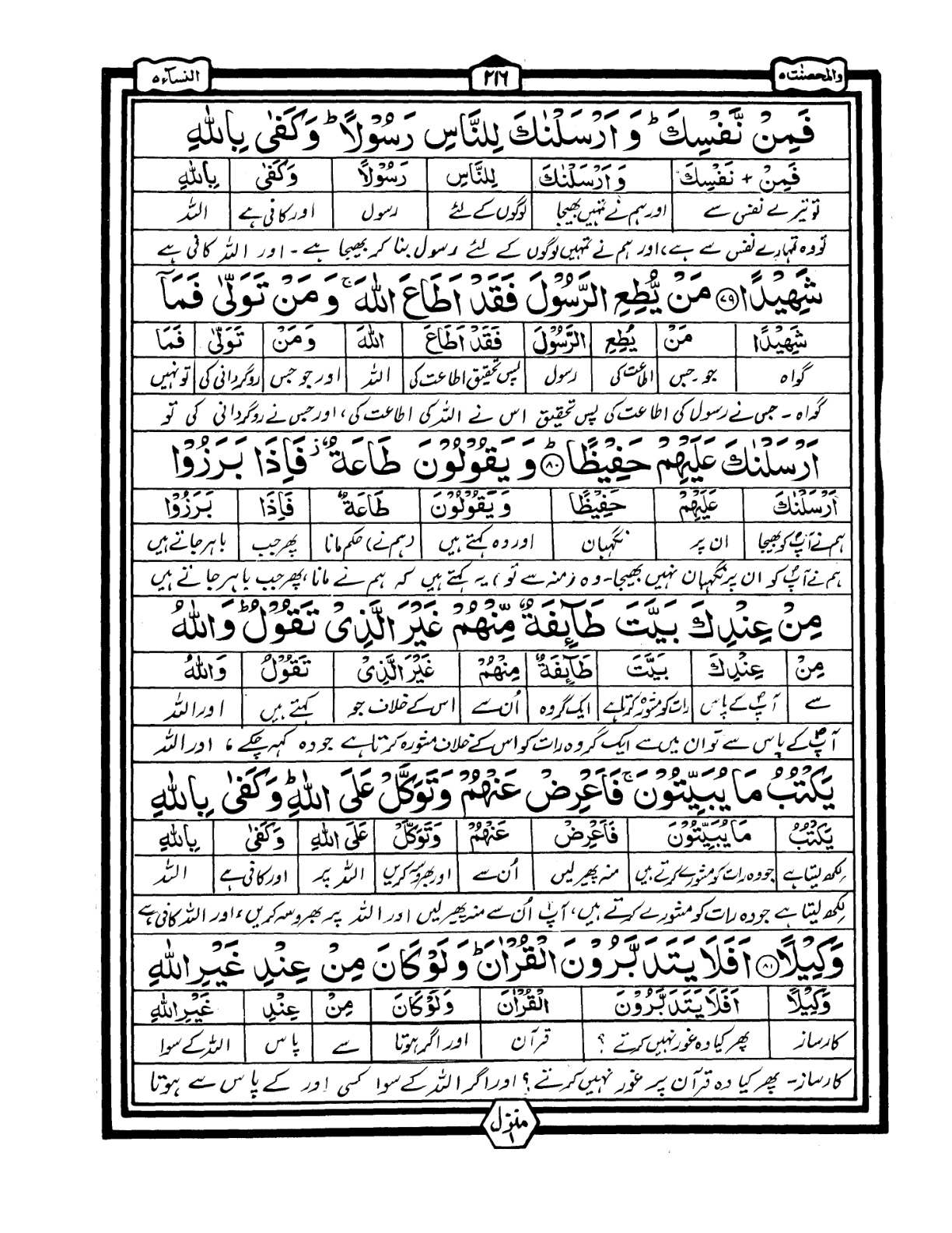 Quran Urdu Parah 5 Page 22