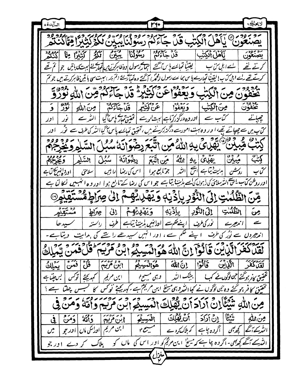Quran Urdu Parah 6 Page 19