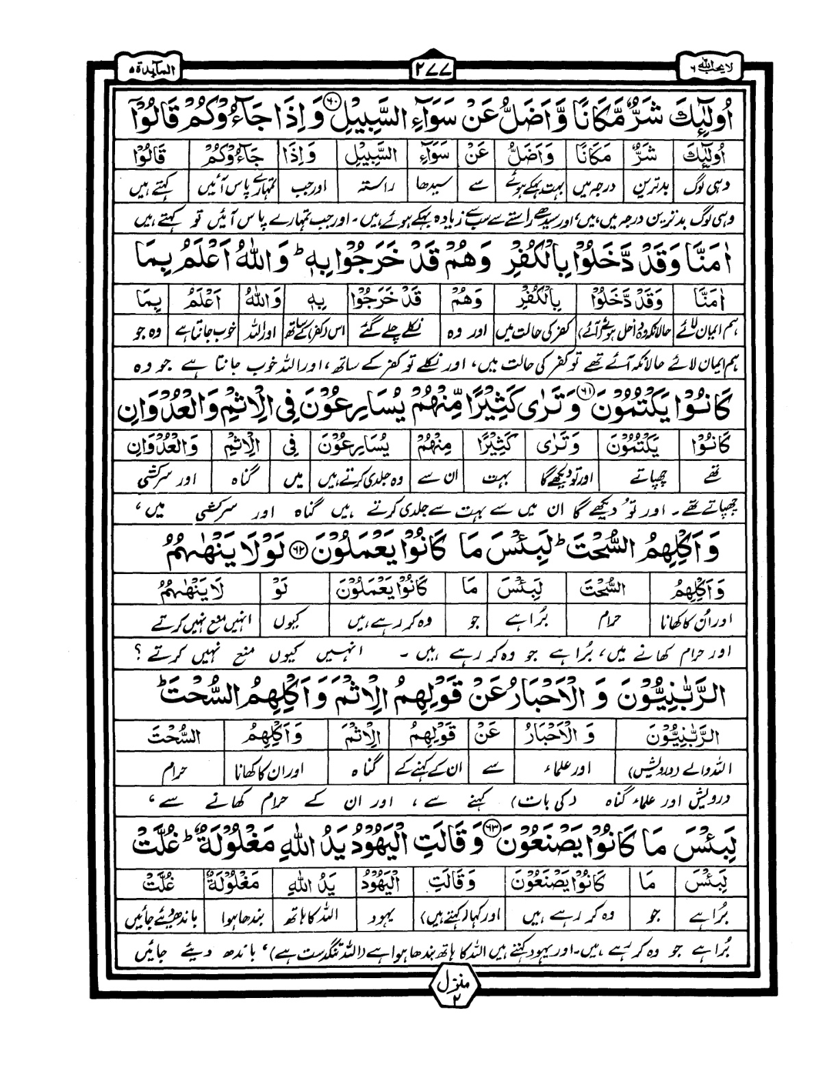 Quran Urdu Parah 6 Page 36