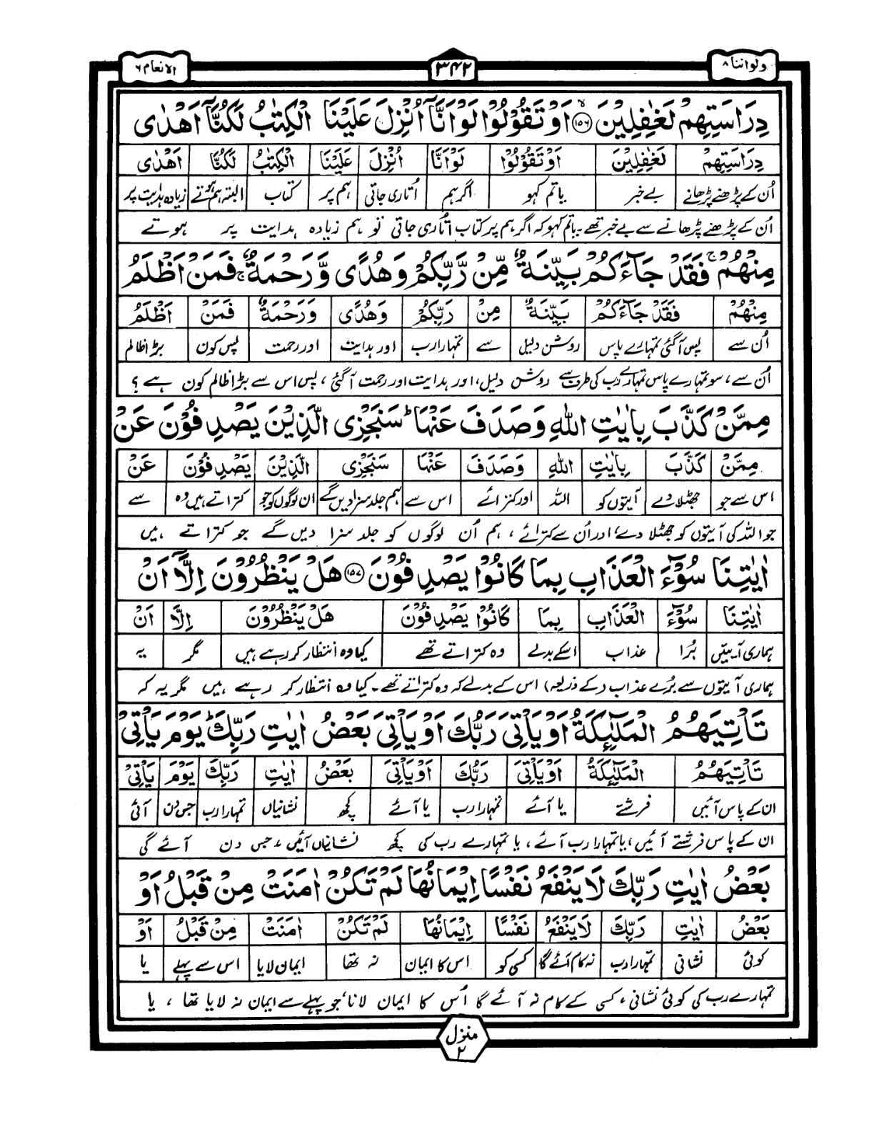 Quran Urdu Parah 8 Page 16
