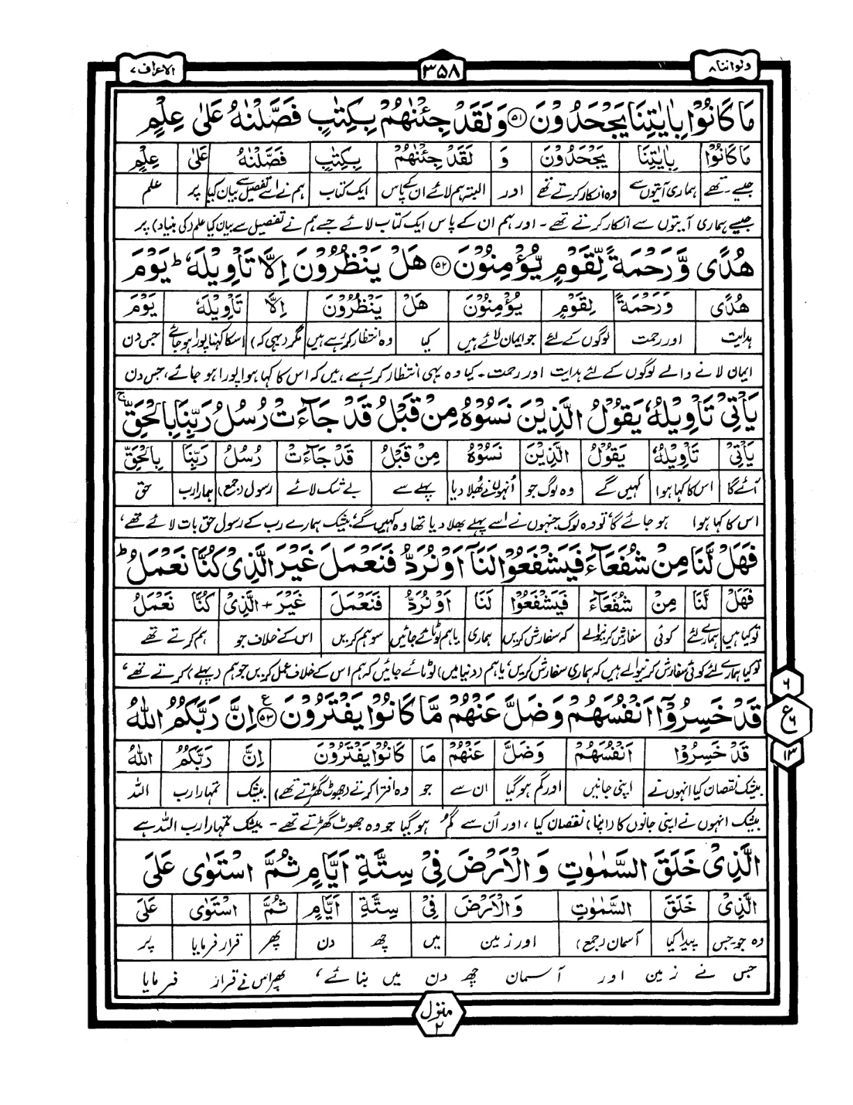 Quran Urdu Parah 8 Page 32