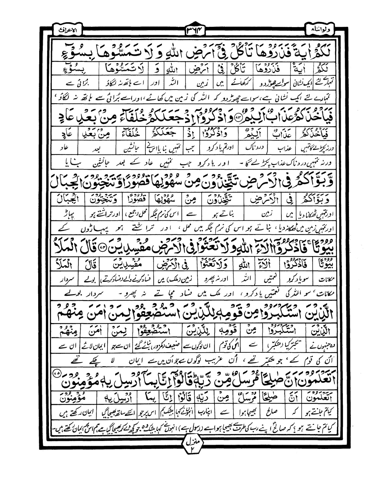 Quran Urdu Parah 8 Page 38